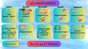 LEs Aventuriers 23 27 Février (1)