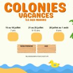 Colonies Inscriptions été 2025