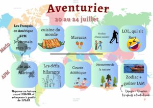 20 Au 24 Juillet Aventuriers
